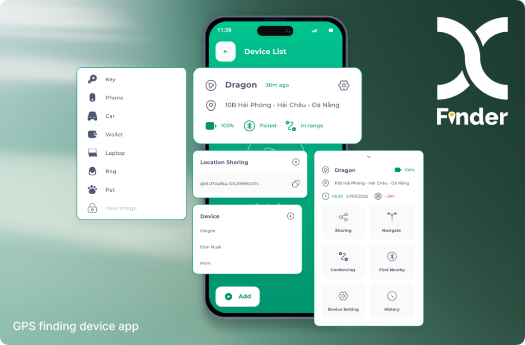 XFinder – Smart tracking device, safeguarding you 24/7